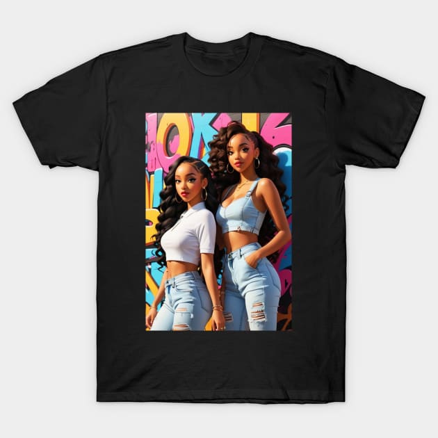 Beauty Ebony Girls 2024 T-Shirt by Artist_Imagination